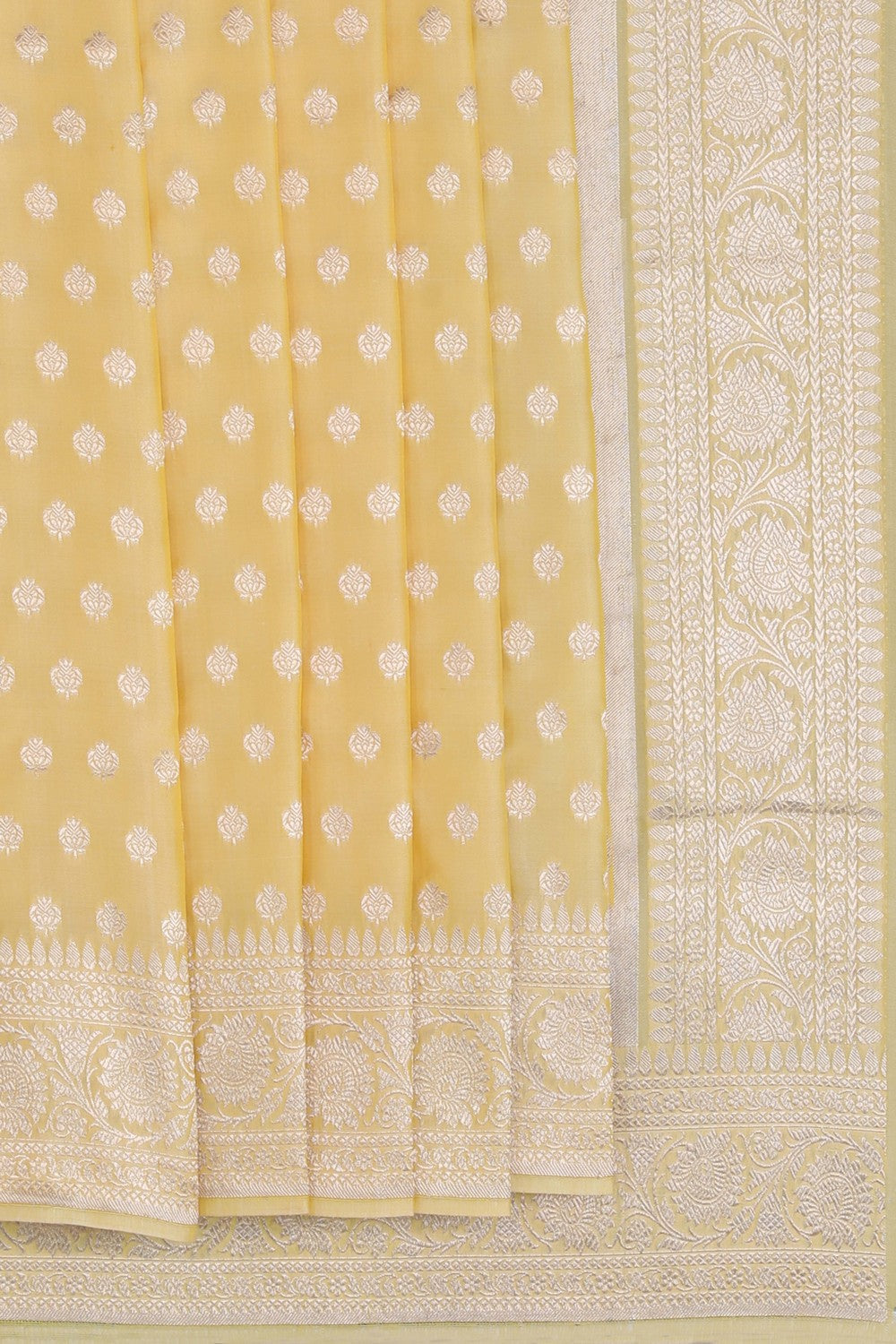 Image of Banarasi Silk Yellow Saree